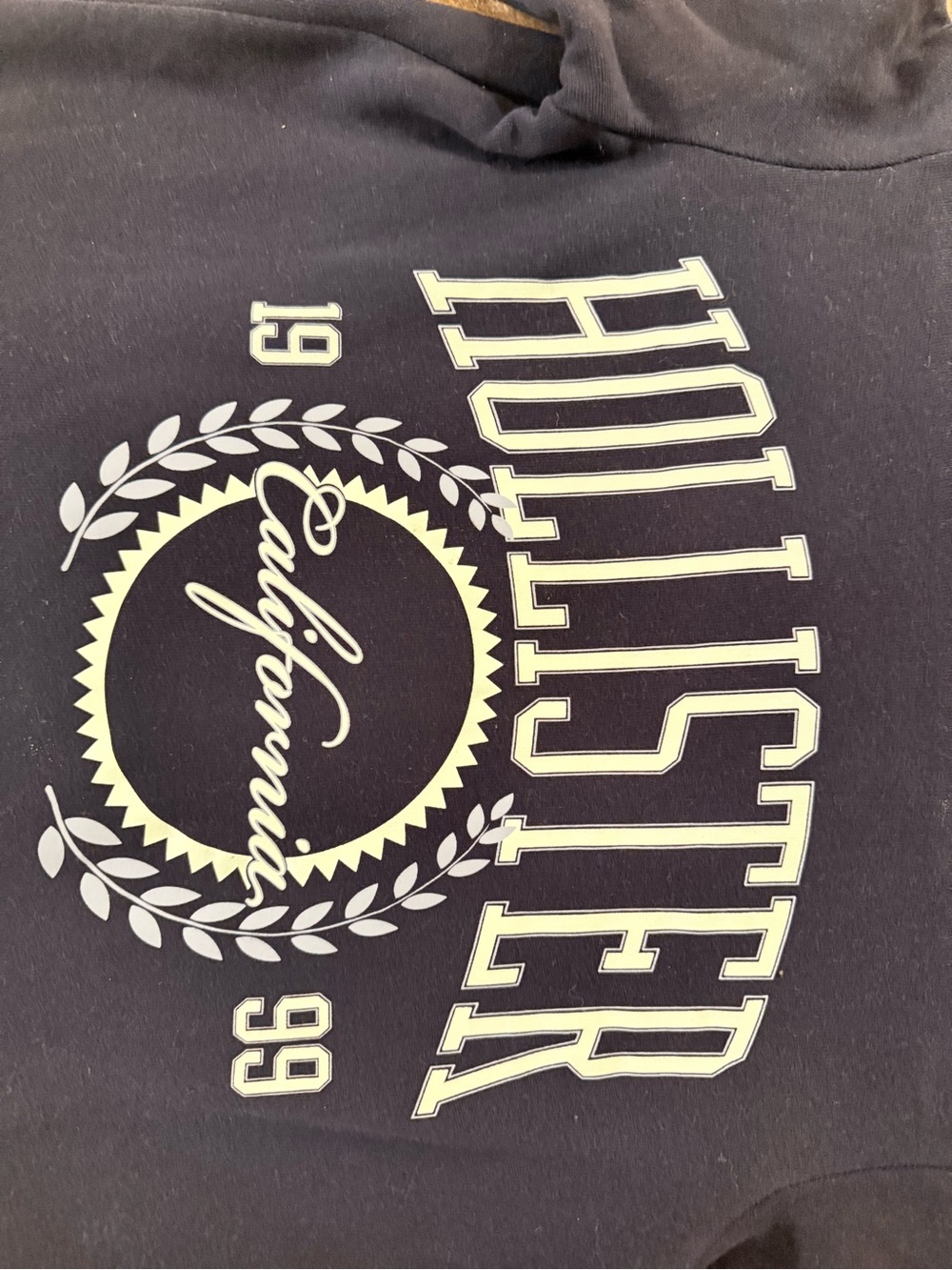 Hollister Navy Blue California Logo Pullover - Picture 3 of 5